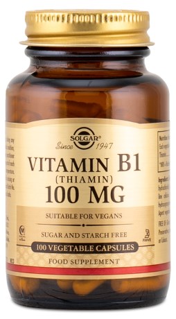 Solgar Vitamin B1 100 mg, Vitamin & Mineraltillskott - Solgar