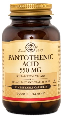 Solgar Vitamin B5 Pantotensyra - Solgar