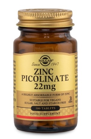 Solgar Zinc Picolinate, Vitamin & Mineraltillskott - Solgar