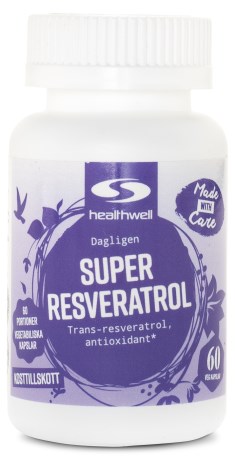 Healthwell Super Resveratrol, Kosttillskott - Healthwell