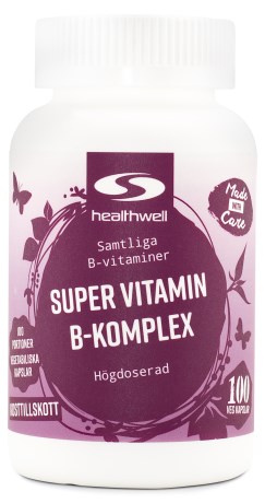 Super Vitamin B-Komplex, Kosttillskott - Healthwell