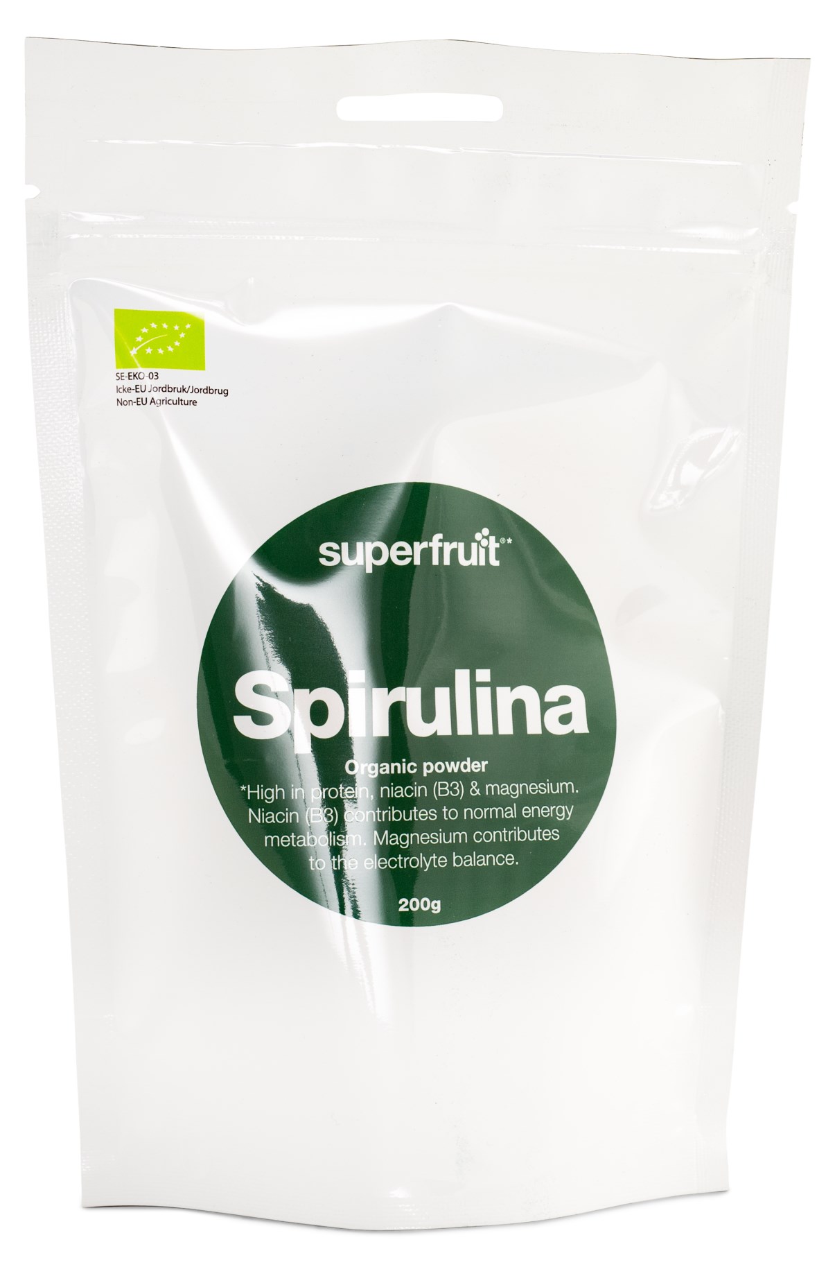 Köp Superfruit Spirulina Pulver hos Svenskt Kosttillskott. Snabbt