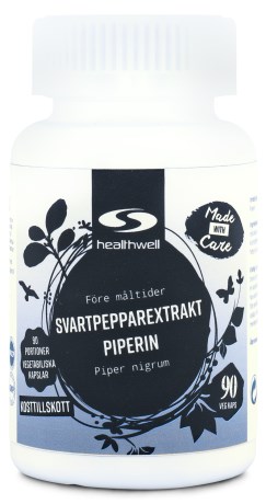 Healthwell Svartpepparextrakt Piperin - Healthwell