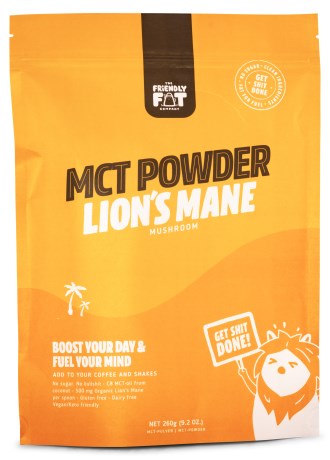 The Friendly Fat Company C8 MCT-Pulver m Lions Mane Mushroom, Diet - The Friendly Fat Company