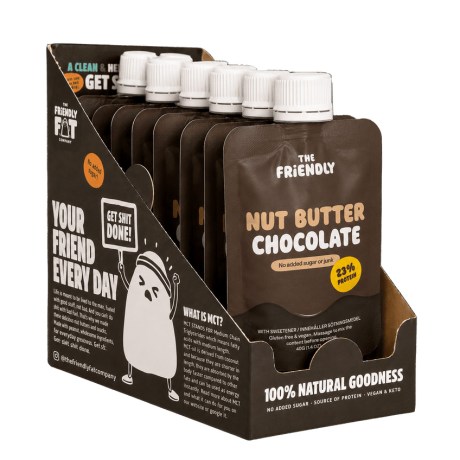 Miniatyrbild The Friendly Fat Company Fat-Pack Nutbutter, Chocolate, 12-pack