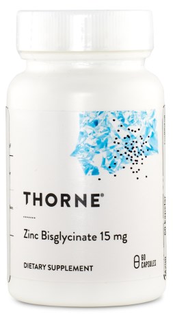 Thorne Zinc Bisglycinate 15 mg, Kosttillskott - Thorne Research