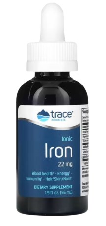 Trace Minerals Liquid Ionic Iron (22 mg), Vitamin & Mineraltillskott - Trace Minerals Research