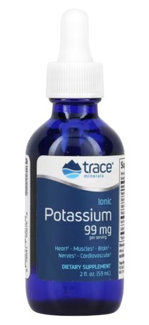 Trace Minerals Liquid Ionic Potassium (99 mg), Vitamin & Mineraltillskott - Trace Minerals Research