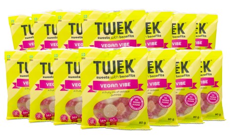 Miniatyrbild Tweek Gummies Vegan - Kort Datum, 14-pack, Vegan Vibes