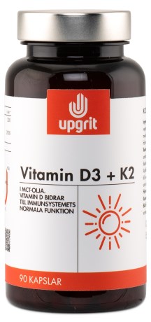 Upgrit Vitamin D3 + K2, Vitamin & Mineraltillskott - Upgrit