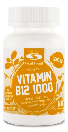 Vitamin B12 1000 Metylerad, Kosttillskott - Healthwell