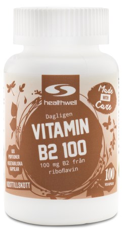 Vitamin B2 100, Kosttillskott - Healthwell