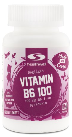 Healthwell Vitamin B6 100, Kosttillskott - Healthwell