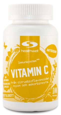 Healthwell Vitamin C, Kosttillskott - Healthwell