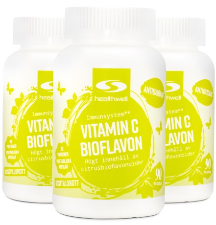 Healthwell Vitamin C Bioflavon, Kosttillskott - Healthwell