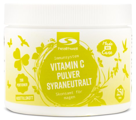 Vitamin C Pulver Syraneutralt, Kosttillskott - Healthwell