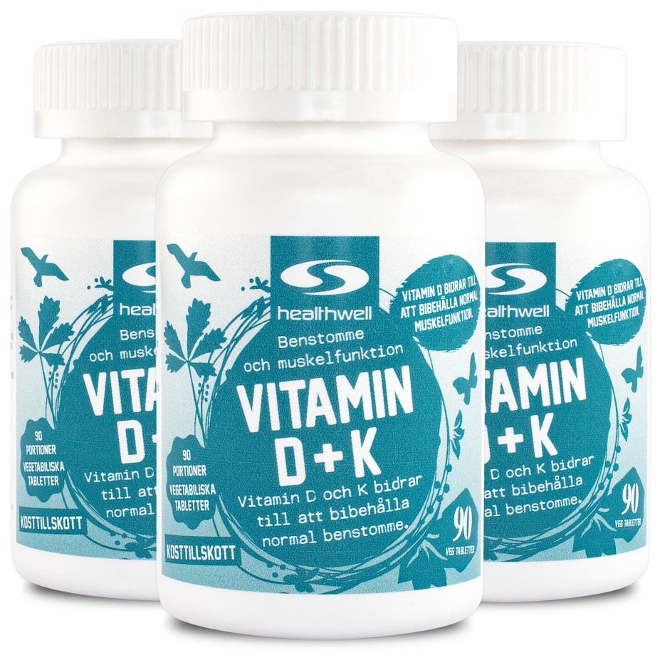 Vitamin D+K 3-pack - Healthwell