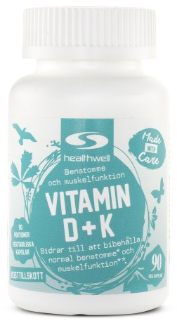 Vitamin D+K, Kosttillskott - Healthwell