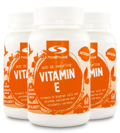 Vitamin E, Kosttillskott - Healthwell