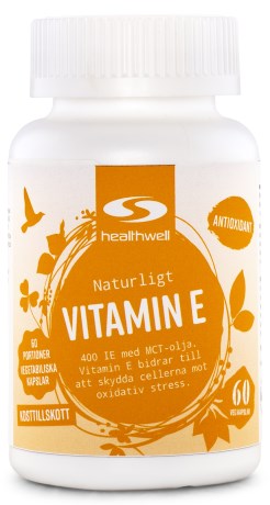 Vitamin E, Kosttillskott - Healthwell