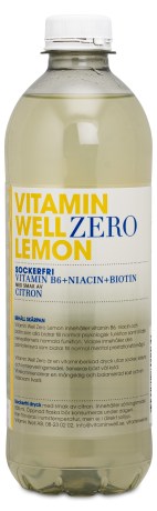 Miniatyrbild Vitamin Well Zero, Lemon, 500 ml