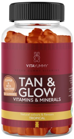 Miniatyrbild VitaYummy Tan & Glow, Tropical, 60 Gummies