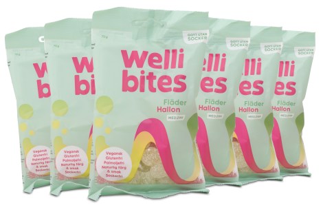 Miniatyrbild Wellibites Fl�der & Hallon, 6-pack