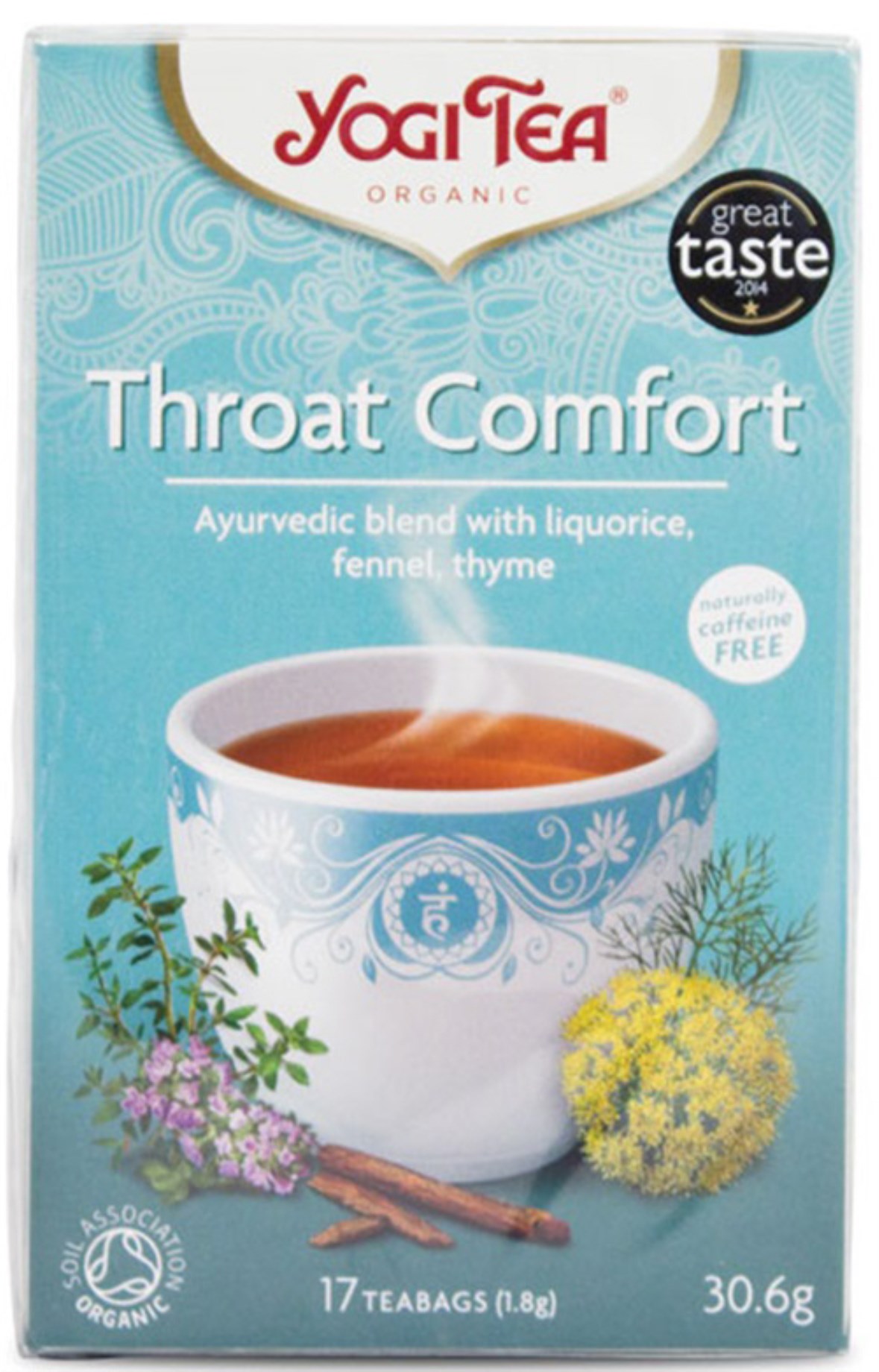 Köp Yogi Tea Throat Comfort hos Svenskt Kosttillskott. Snabbt & fraktfritt!