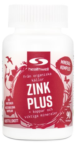 Zink Plus, Kosttillskott - Healthwell