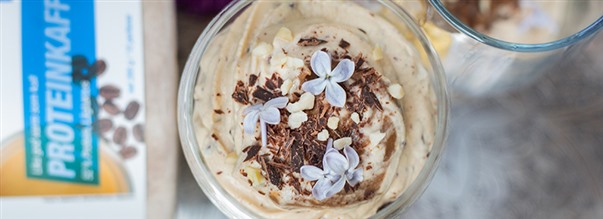 Snabb dessert p kvarg med kaffesmak