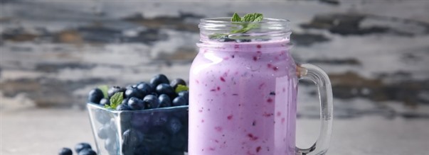 Recept: Proteinrik blbrssmoothie