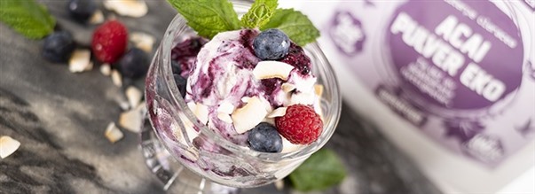Vegansk Acaiglass