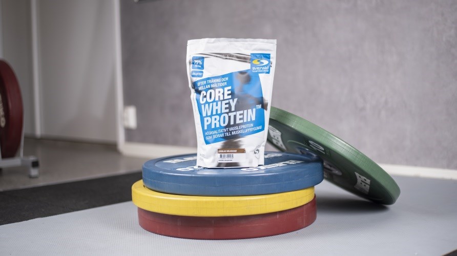 Core Whey Protein är ett bra proteintillskott som är bra vid intensiva träningsperioder.