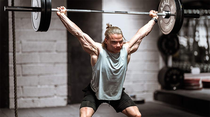 En man g�r tr�nings�vningen ryck.