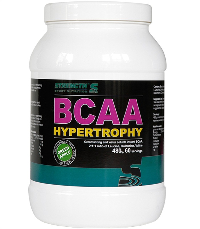 Miniatyrbild BCAA Hypertrophy, Green Apple, 480 g
