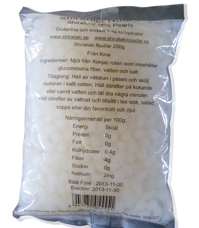 Shirataki Mini Pearls - Rawfoodshop