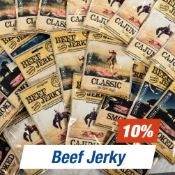 10% p� alla enpack fr�n Beef Jerky