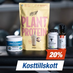 20% p� kosttillskott