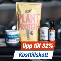 Upp till 32% p� kosttillskott