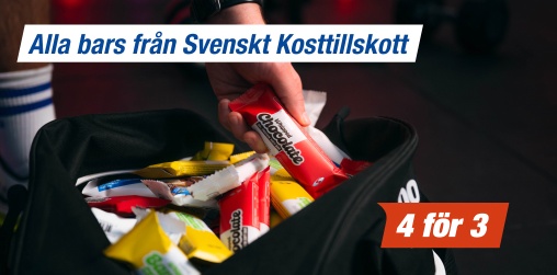 4 f�r 3 p� alla bars fr�n varum�rket Svenskt Kosttillsott