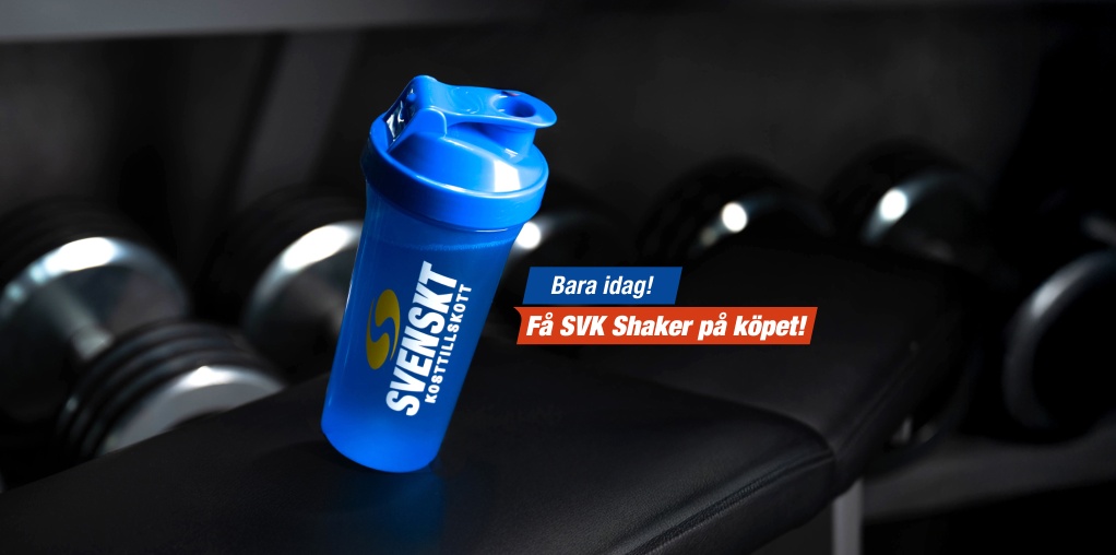 Bara idag! Handla varum�rket Svenskt Kosttillskott f�r 500 kr och f� SVK Shaker, 800 ml 
