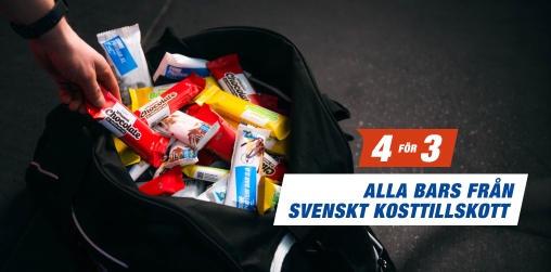 4 f�r 3 p� alla bars fr�n varum�rket Svenskt Kosttillskott