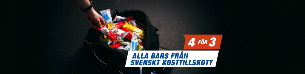 4 f�r 3 p� alla bars fr�n varum�rket Svenskt Kosttillskott