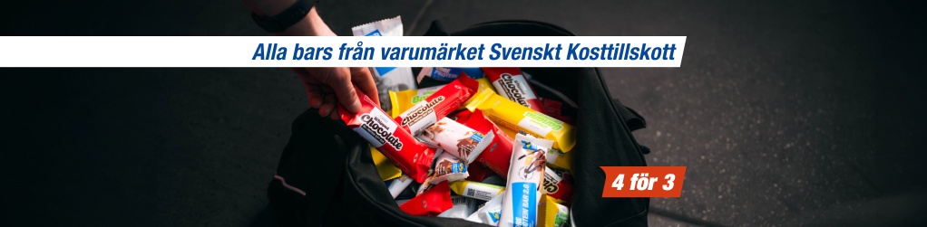 4 f�r 3 p� alla bars fr�n varum�rket Svenskt Kosttillsott