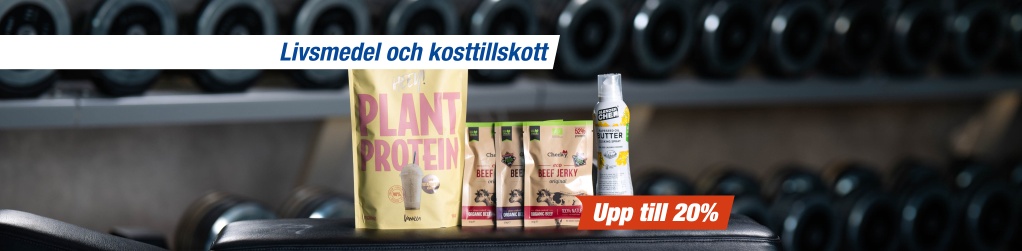 Upp till 20% p� livsmedel och kosttillskott