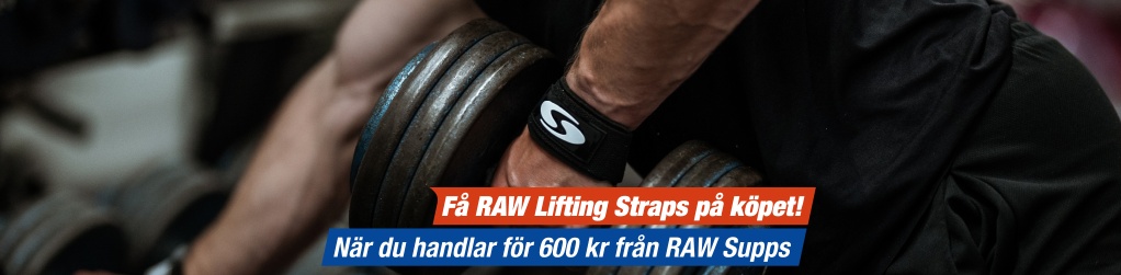 F� RAW Lifting Straps p� k�pet n�r du handlar f�r 600 kr fr�n RAW Supps