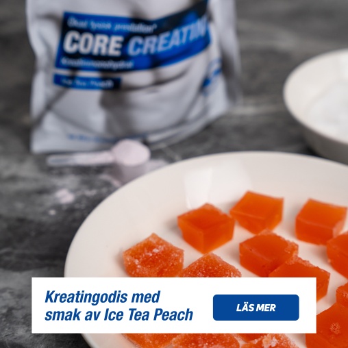 Kreatingodis med smak av Ice Tea Peach