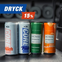 15% p� Dryck