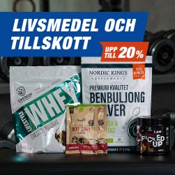 Upp till 20% p� kosttillskott & livsmedel