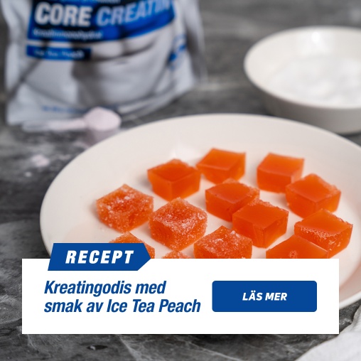 Kreatingodis med smak av Ice Tea Peach